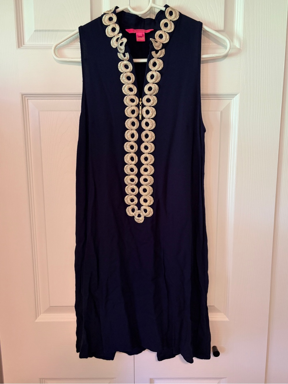 Lilly Pulitzer Sleeveless Dress with Gold Embellishment